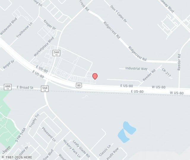 Location Map: 992 E US Hwy 80 Forney, TX 75126